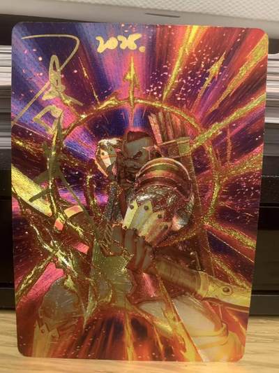 光影卡牌第27期，各家亲签，各家套卡，持续收拍品 - （亲签）百里港漫水浒测试卡，夏伟仪亲签1张粗闪