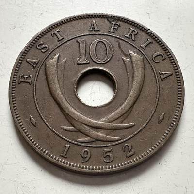 🌹外币初藏🌹🐯2025年第141场  每周二四六晚8️⃣点 接代拍 - 英属东非1952年10分