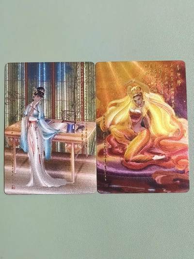 光影卡牌第27期，各家亲签，各家套卡，持续收拍品 - 权迎东水浒特卡，李师师2张，全粗工艺