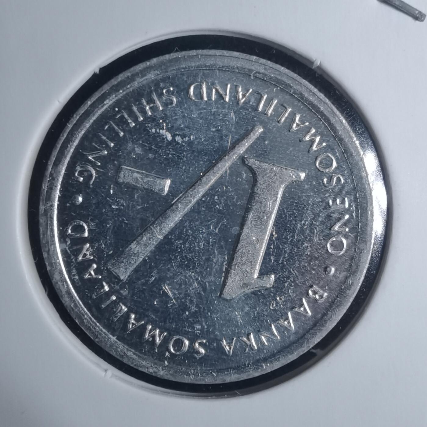 沼泽如烟--第934场 索马里兰1994年1先令