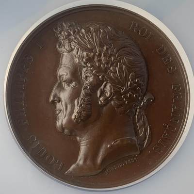 掌中浮雕-藏着的欧洲第046场 - NGC MS63 : 1837年法军征服阿尔及利亚君士坦丁城纪念铜章，51mm