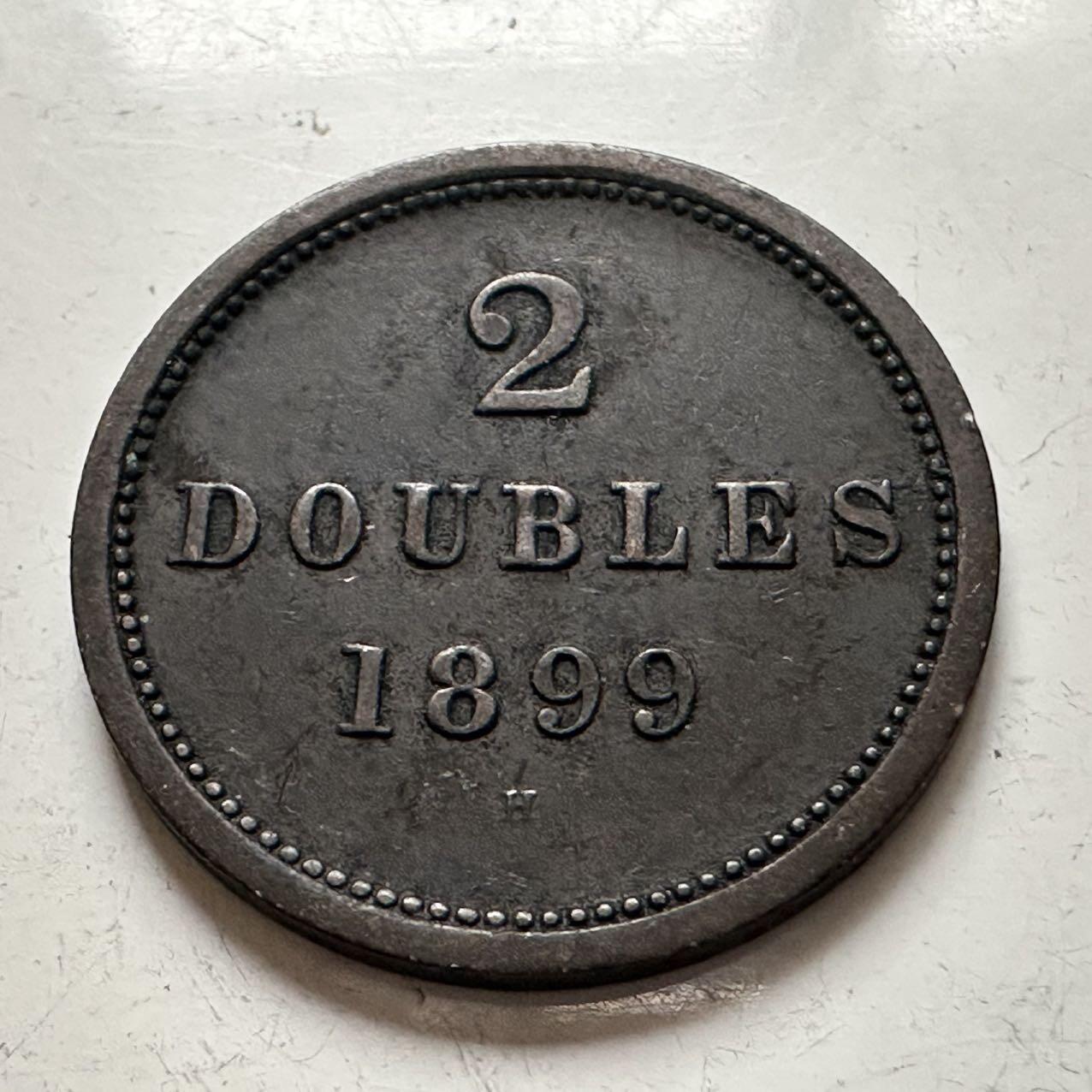 🌹外币初藏🌹🐯2025年第141场  每周二四六晚8️⃣点 接代拍 根西岛1899年2道布