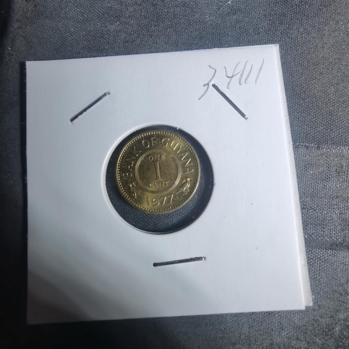 沼泽如烟--第934场 圭亚那1977年一分