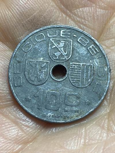 2025年第一百三十七场(总第一百六十三场）外国好品散币场(免佣金) - 比利时🇧🇪1943年10分(二战德国占领时期，法语–荷语版)