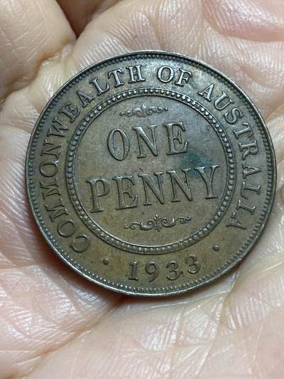 2025年第一百三十七场(总第一百六十三场）外国好品散币场(免佣金) - 澳大利亚🇦🇺1933年1便士大铜币(乔治五世时期)