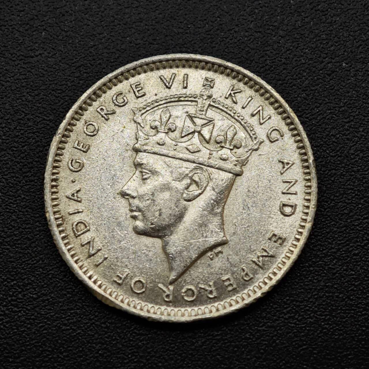 【淘币小摊】实时拍第八百三十拍   银币套币场   满百包邮可预留二周 每周一统一发货   马来亚1941年乔治六世10分银币