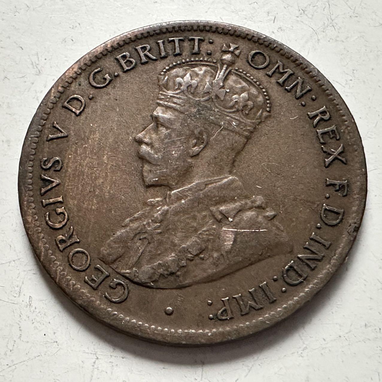 🌹外币初藏🌹🐯2025年第141场  每周二四六晚8️⃣点 接代拍 澳大利亚1921年半便士