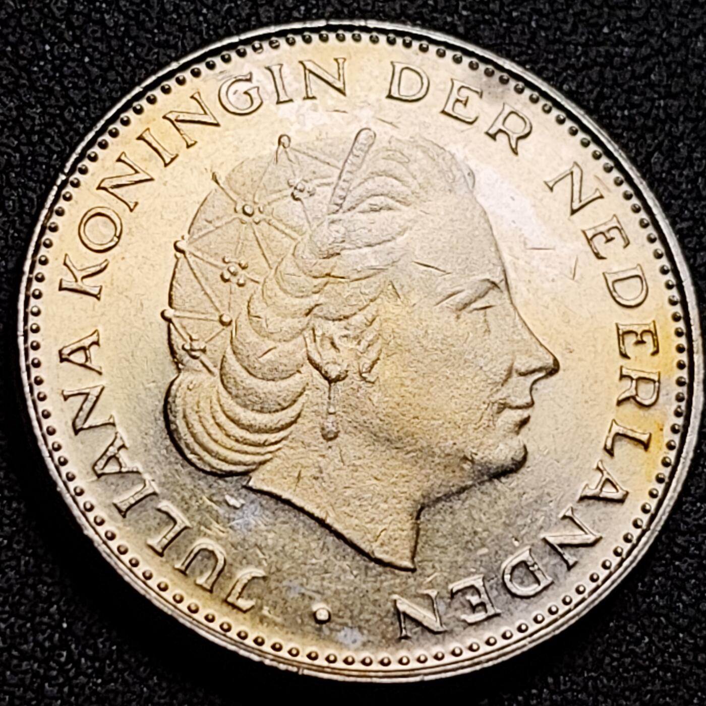 泉币菌-第147场-精品福利场 原光UNC 立狮皇冠 荷兰1980年2.5盾镍制硬币 朱丽安娜女王 29毫米10g