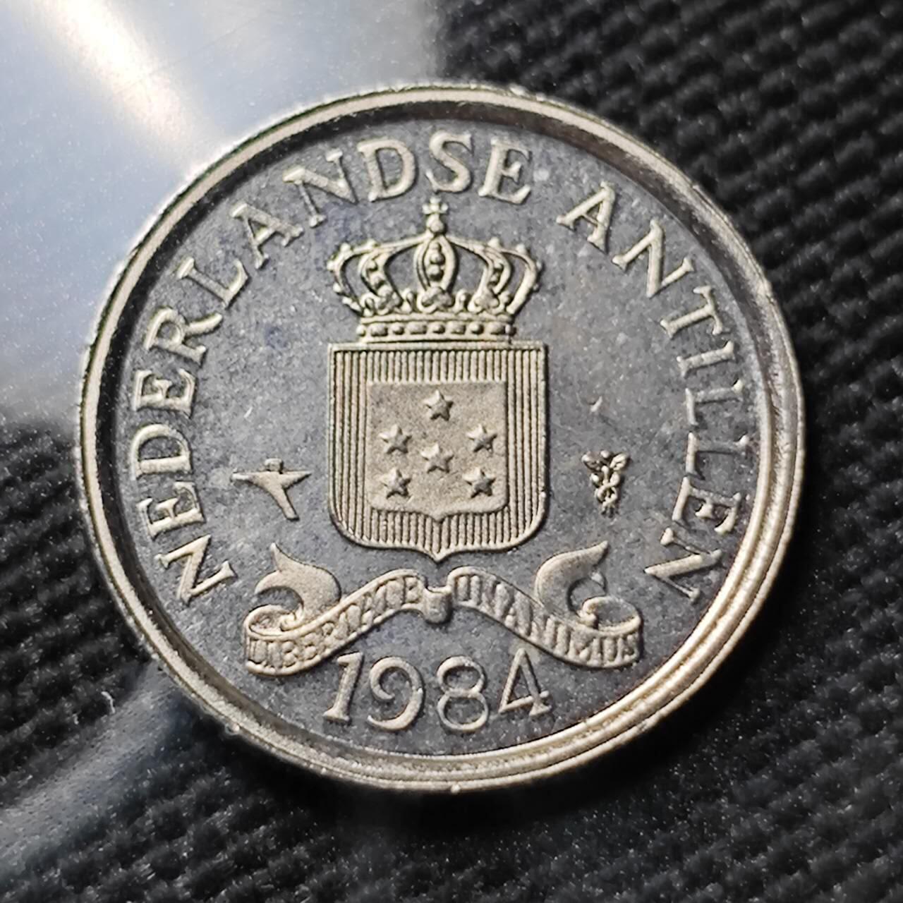 KK钱币收藏小铺 第380期  2月预留时间 周末发货  1984荷属安地列斯10分