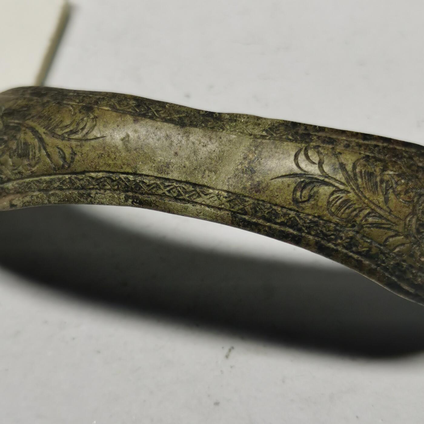 杂件专场89期 清代老银花纹发簪