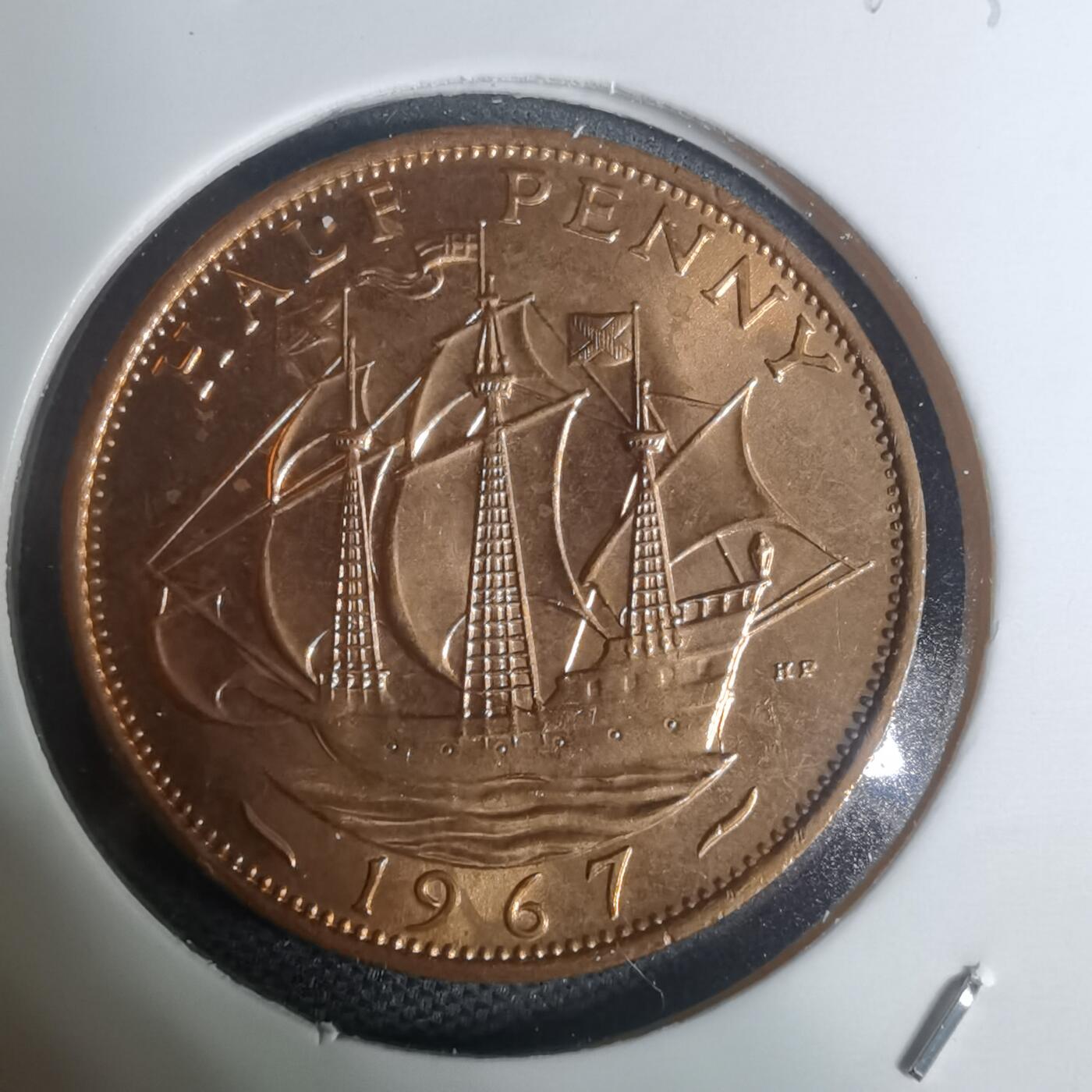 沼泽如烟--第934场 英国1967年半便士