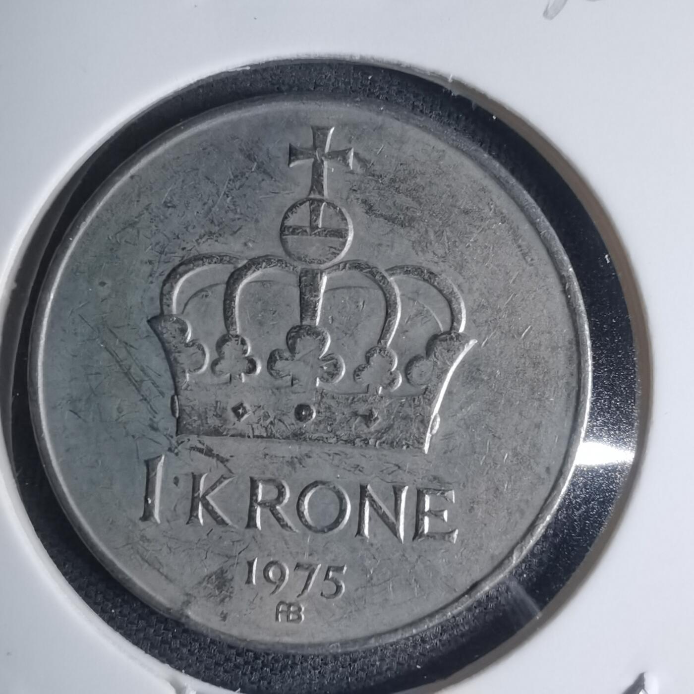 沼泽如烟--第935场 挪威1975年1克朗