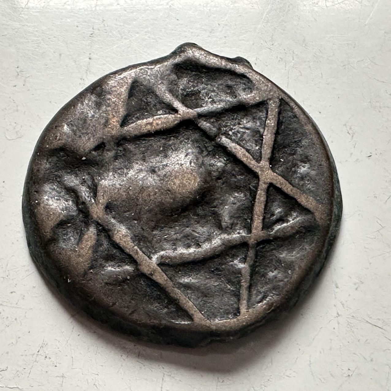 🌹外币初藏🌹🐯2025年第141场  每周二四六晚8️⃣点 接代拍 摩洛哥一法卢丝 六星芒打制铜币