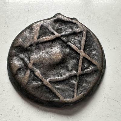 🌹外币初藏🌹🐯2025年第141场  每周二四六晚8️⃣点 接代拍 - 摩洛哥一法卢丝 六星芒打制铜币