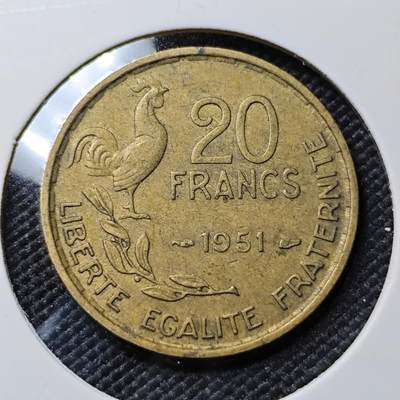 KK钱币收藏小铺 第380期  2月预留时间 周末发货 -  法国20法郎