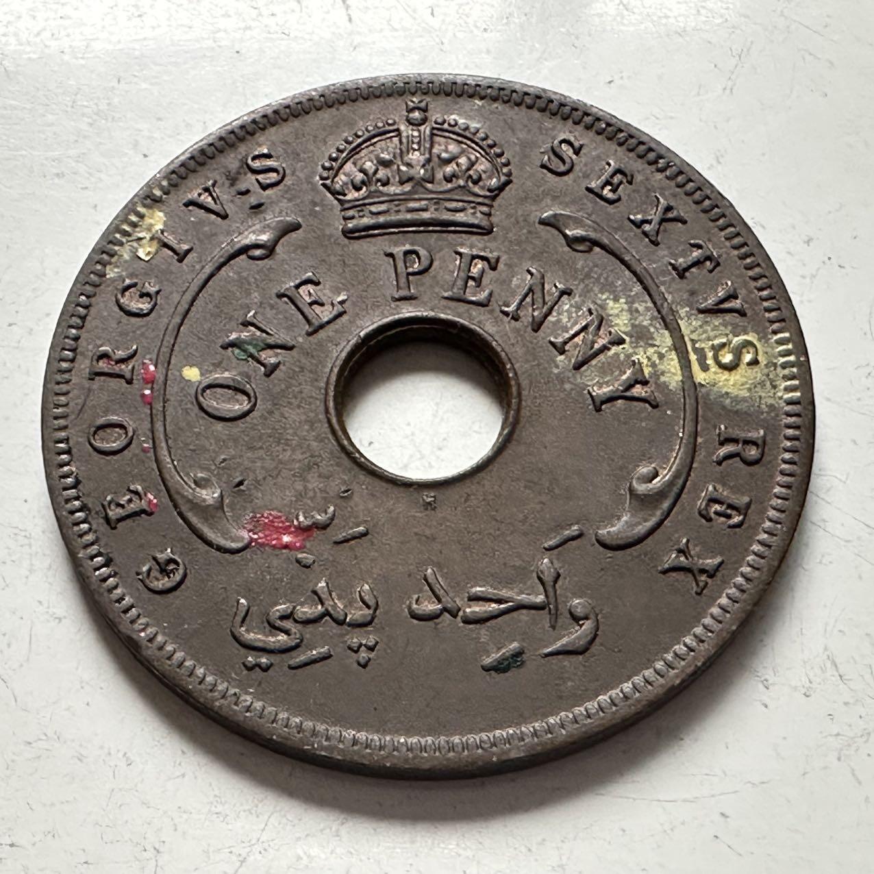 🌹外币初藏🌹🐯2025年第141场  每周二四六晚8️⃣点 接代拍 英属西非1952年1便士