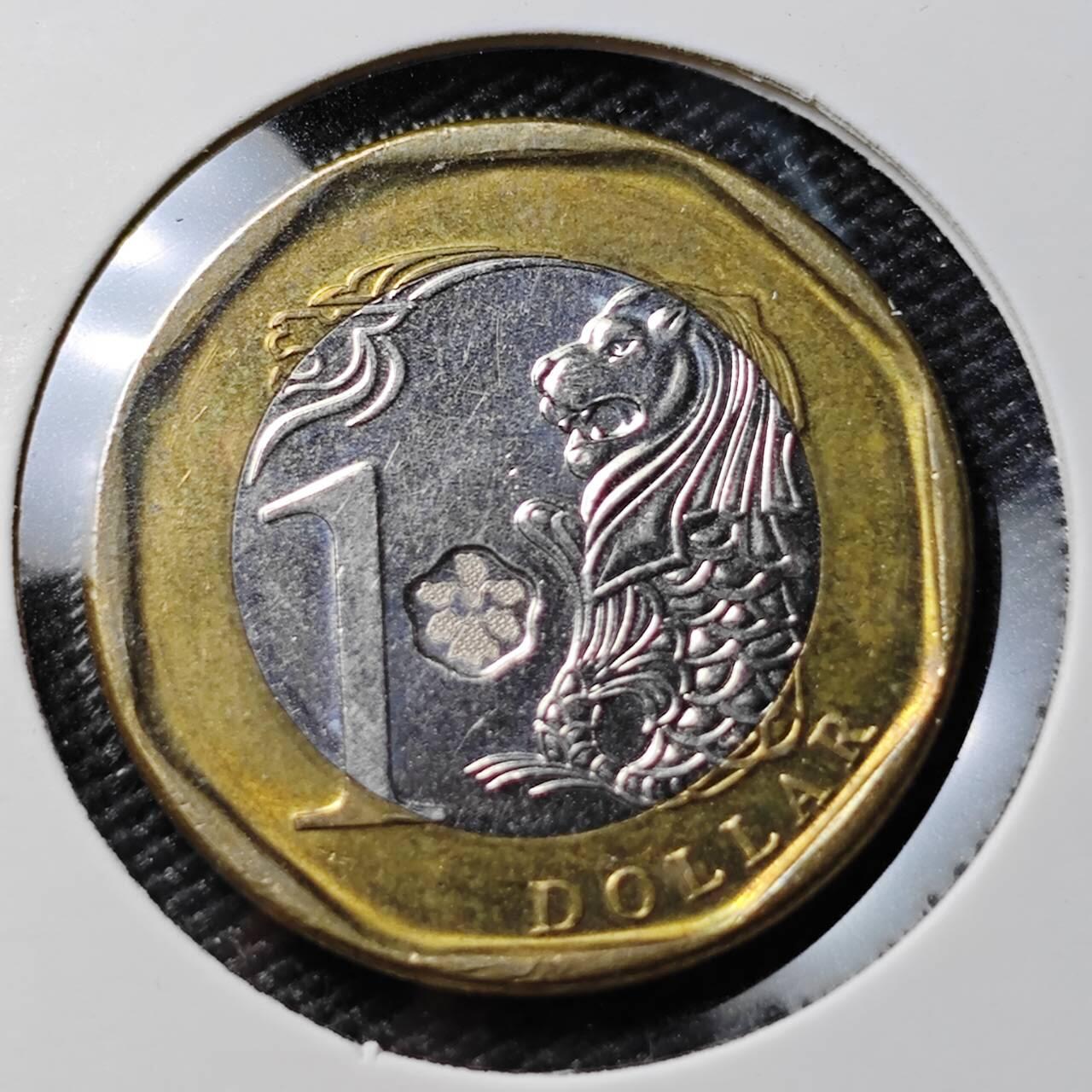 KK钱币收藏小铺 第380期  2月预留时间 周末发货  新加坡1元