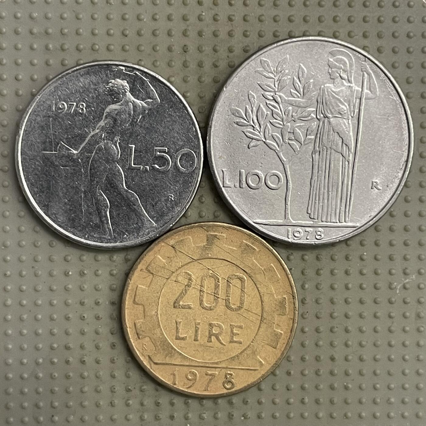 2025年第140场各国散币拍卖（总第140场） 意大利1978年3枚