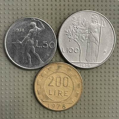 2025年第140场各国散币拍卖（总第140场） - 意大利1978年3枚