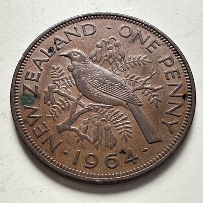 🌹外币初藏🌹🐯2025年第141场  每周二四六晚8️⃣点 接代拍 - 新西兰1964年一便士