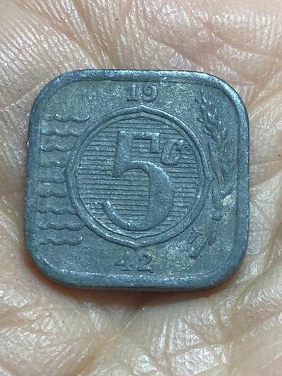 2025年第一百三十七场(总第一百六十三场）外国好品散币场(免佣金) - 荷兰🇳🇱1942年5分(二战德国占领时期)