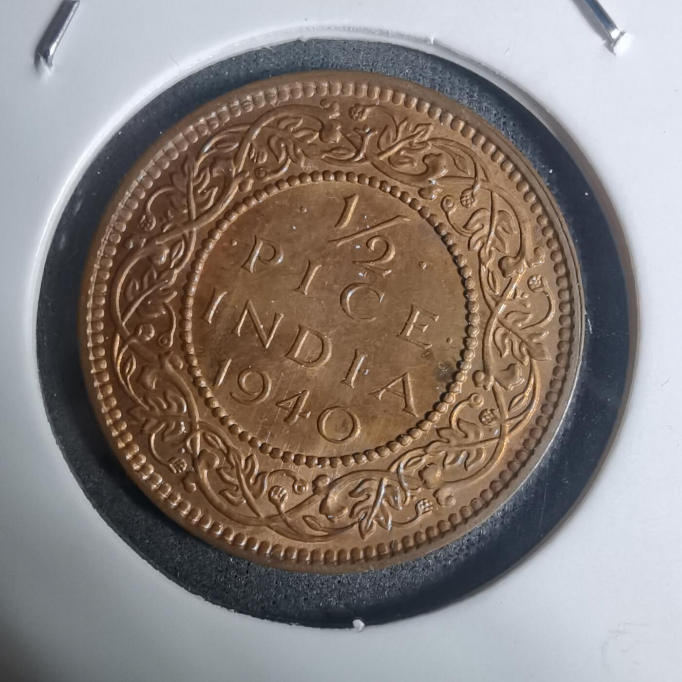 沼泽如烟--第934场 英属印度1940年二分之一派斯