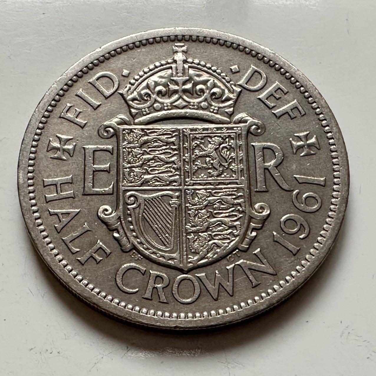 🌹外币初藏🌹🐯2025年第141场  每周二四六晚8️⃣点 接代拍 英国1961年半克朗