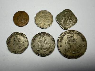 2025年集古藏今外币拍卖第十一期-第1场—（总第291拍），可以寄存60天，满160元包邮。 - 缅甸麒麟一套