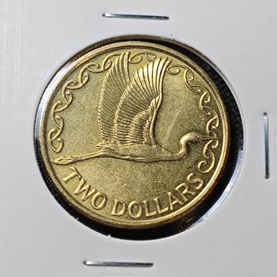 KK钱币收藏小铺 第381期  2月预留时间 周末发货 - 1990新西兰2元 