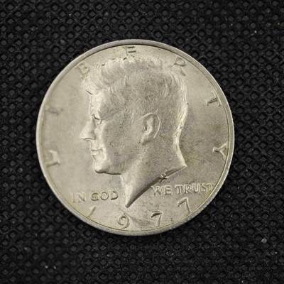 【淘币小摊】实时拍第八百三十一拍   散币场   满百包邮可预留二周 每周一统一发货   - 美国1977年肯尼迪50分