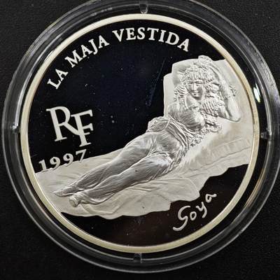 【淘币小摊】实时拍第八百三十拍   银币套币场   满百包邮可预留二周 每周一统一发货   - 法国1997年着衣的玛哈10法郎精制银币