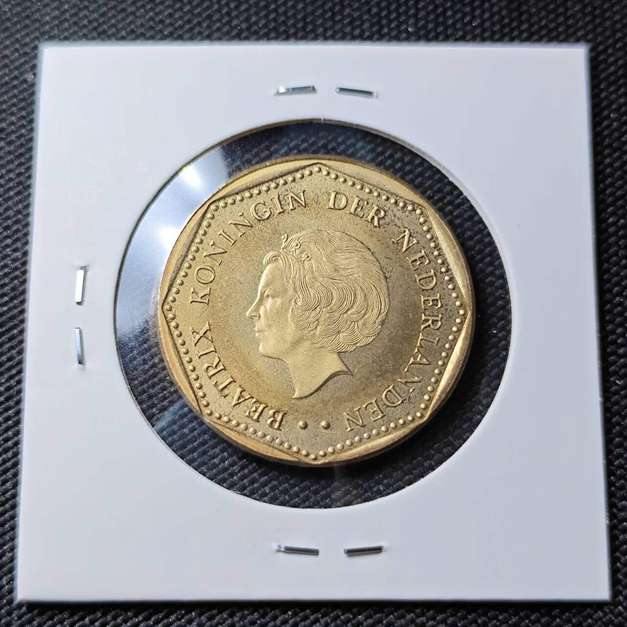 KK钱币收藏小铺 第380期  2月预留时间 周末发货   2002荷属安地列斯2盾 好品