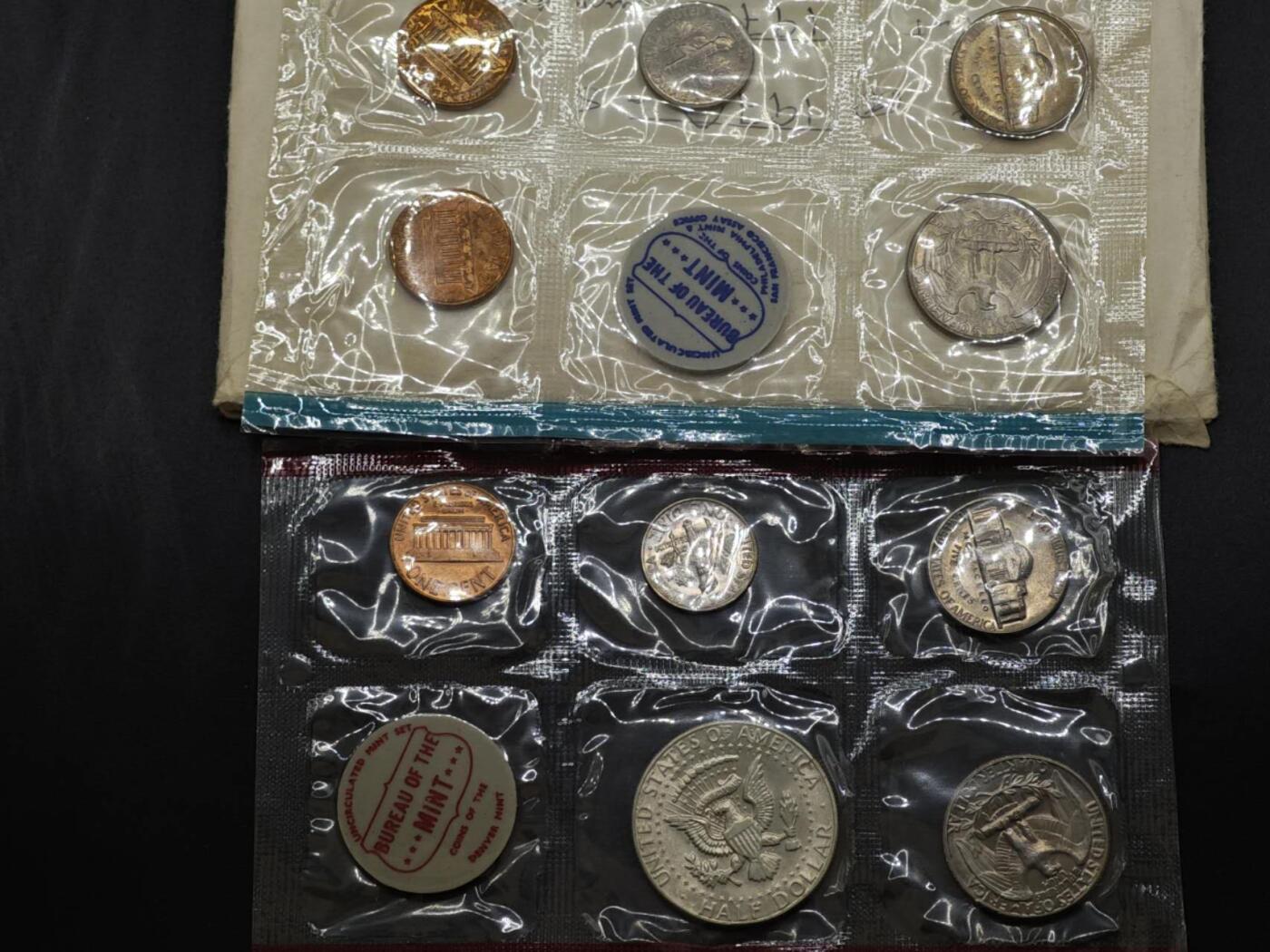 【淘币小摊】实时拍第八百三十拍   银币套币场   满百包邮可预留二周 每周一统一发货   美国1970年肯尼迪套币含1枚银币