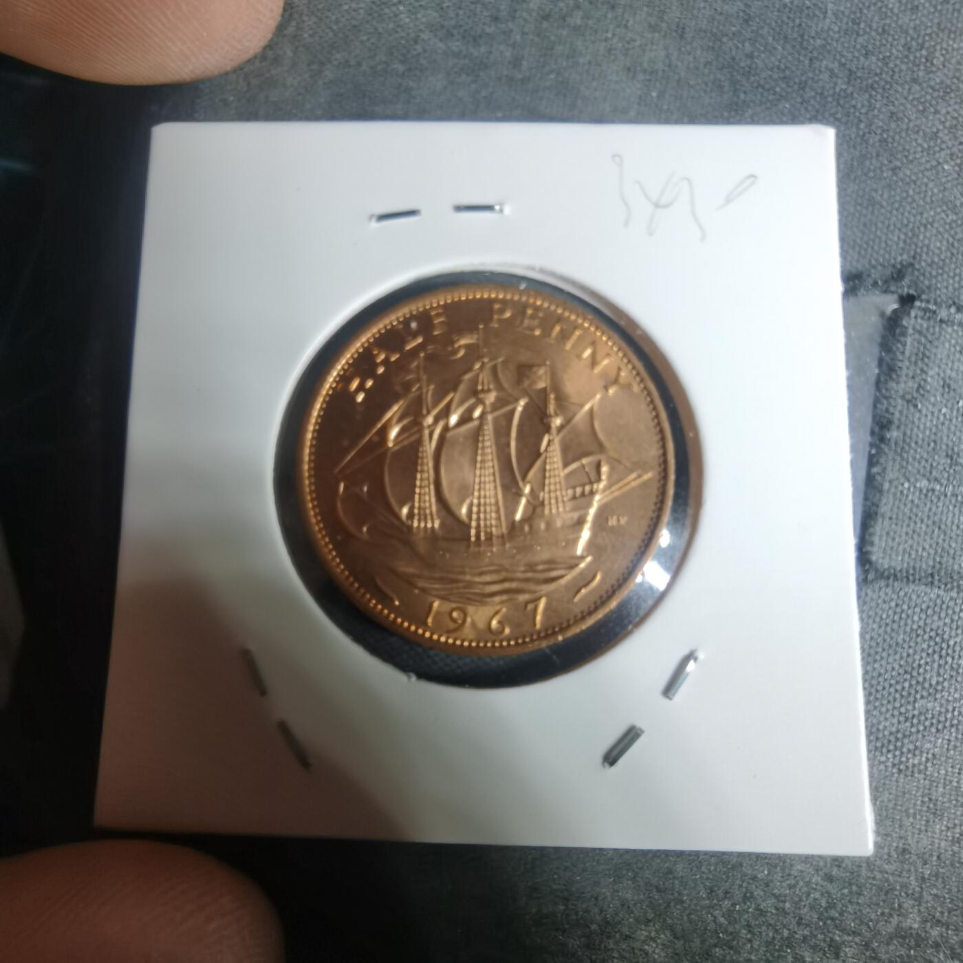 沼泽如烟--第934场 英国1967年半便士