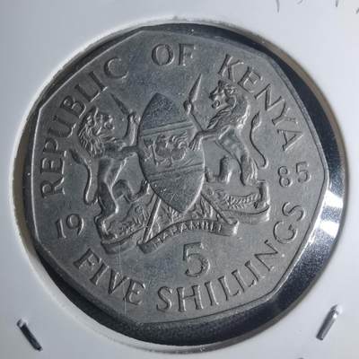 沼泽如烟--第935场 - 肯尼亚1985年5先令