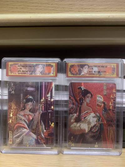 光影卡牌第27期，各家亲签，各家套卡，持续收拍品 - 百里神魔三国，苍之飞鸿大小乔艺术版，冷烫粗闪限编