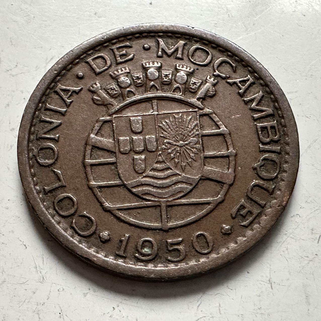 🌹外币初藏🌹🐯2025年第141场  每周二四六晚8️⃣点 接代拍 莫桑比克1950年20分