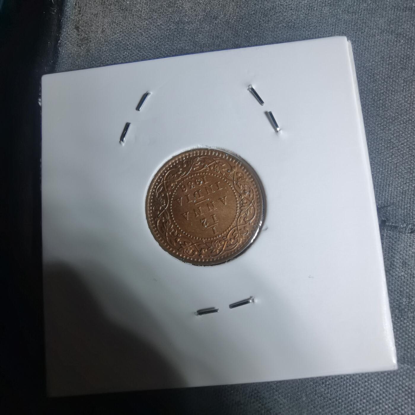 沼泽如烟--第934场 英属印度1936年十二分之一安娜