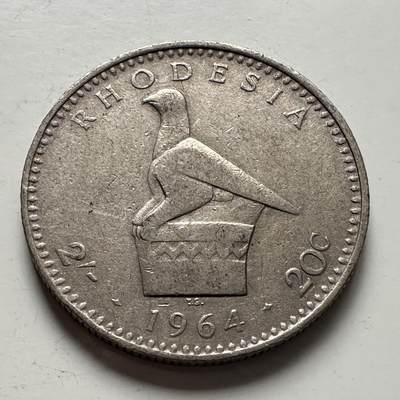 🌹外币初藏🌹🐯2025年第141场  每周二四六晚8️⃣点 接代拍 - 罗德西亚1964年20分