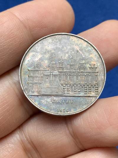 《竞宝斋》第448场 周日，周一，2场连拍 （全场包邮） - 法国拉罗谢尔市政厅委员会纪念银章 8.55克 28.2mm 蜜蜂银标