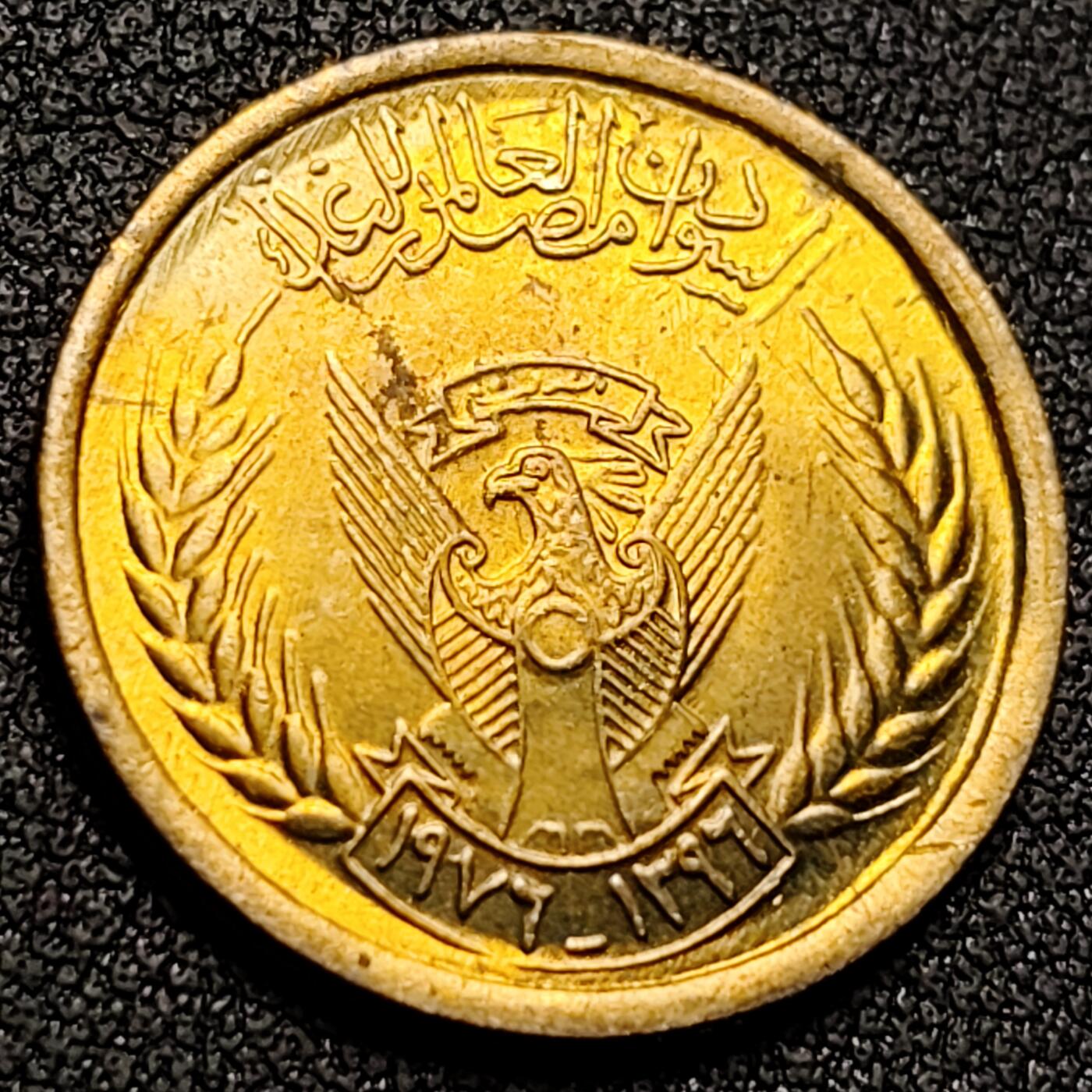 泉币菌-第147场-精品福利场 原铜光 鹰  1972-1973年5米利姆青铜硬币 FAO粮农币 21.5毫米 3.32克