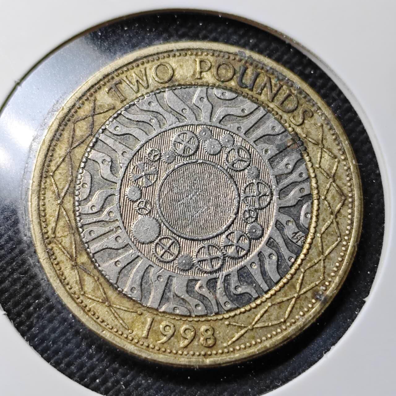 KK钱币收藏小铺 第380期  2月预留时间 周末发货 英国2镑双色币 