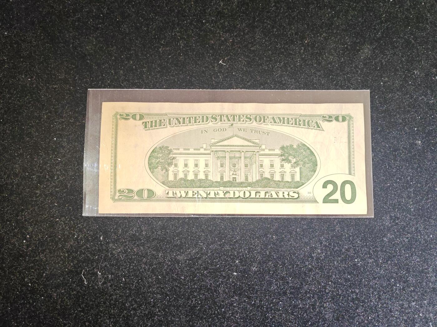美国 1996年 大头版 20美元 非全新好品