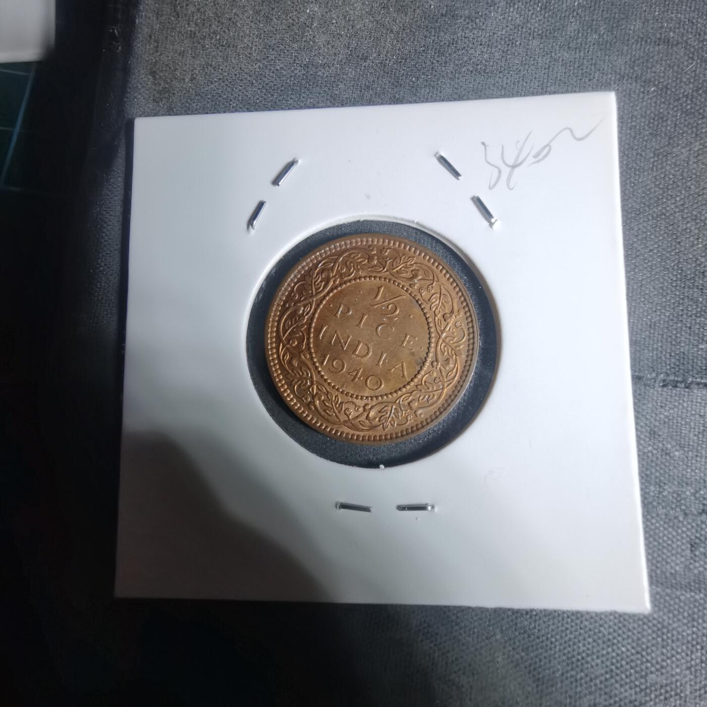 沼泽如烟--第934场 英属印度1940年二分之一派斯