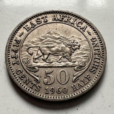 🌹外币初藏🌹🐯2025年第141场  每周二四六晚8️⃣点 接代拍 - 英属东非1960年50分