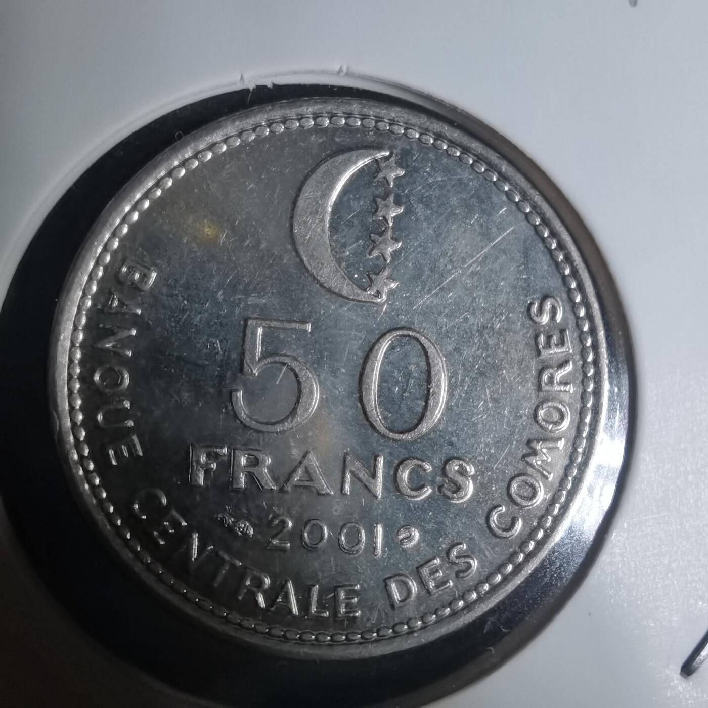 沼泽如烟--第934场 科摩罗2001年50法郎