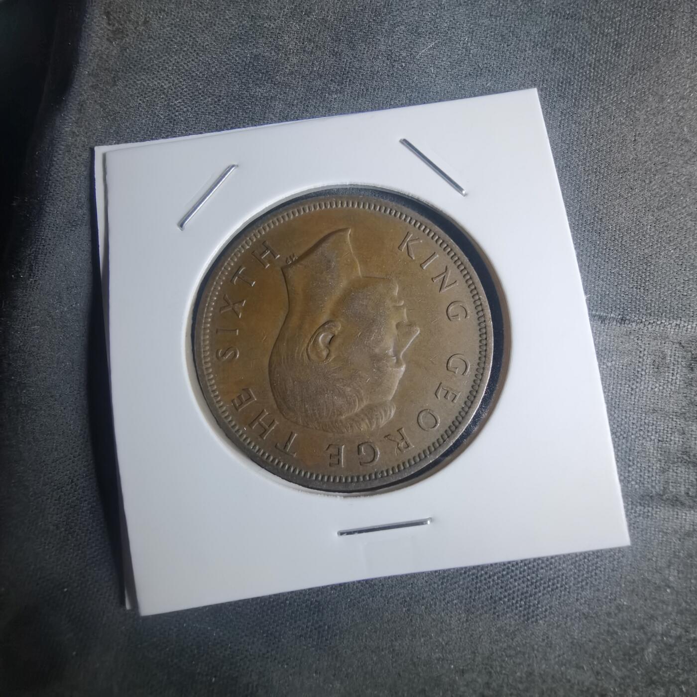 沼泽如烟--第935场 新西兰1952年份1便士