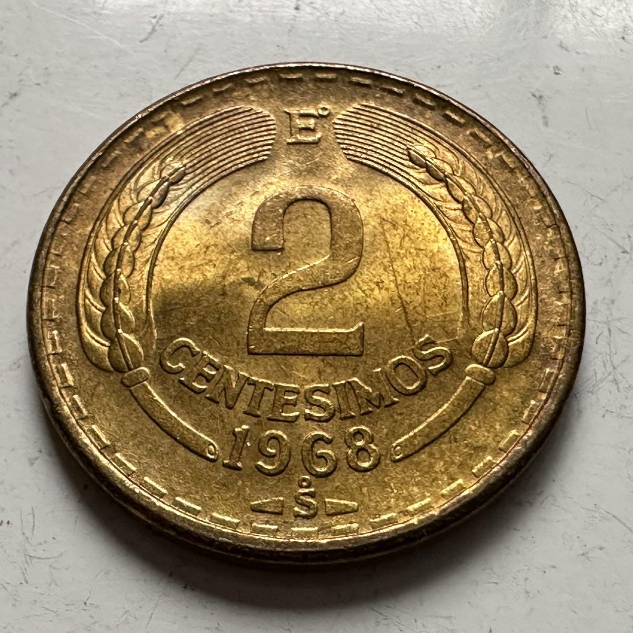 🌹外币初藏🌹🐯2025年第141场  每周二四六晚8️⃣点 接代拍 智利1968年2分