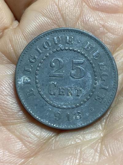 2025年第一百三十七场(总第一百六十三场）外国好品散币场(免佣金) - 比利时🇧🇪1918年25分(一战德国占领时期)