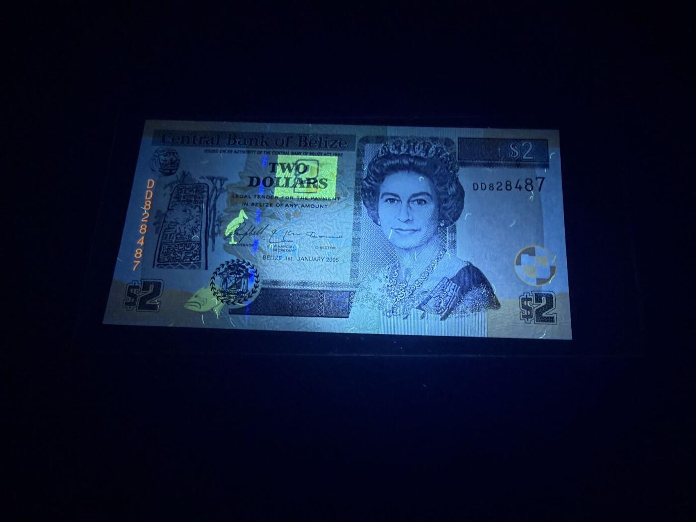 【炜奕收藏】，第五十三期 2005年伯利兹2元，UNC品相